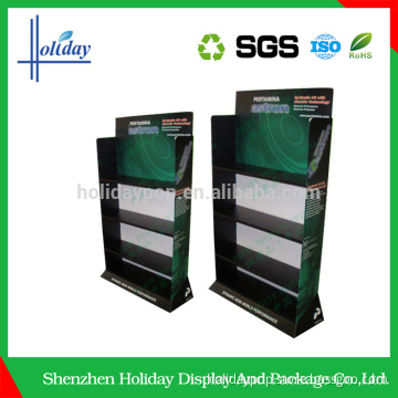 easy installation shelf floor cardboard display stand